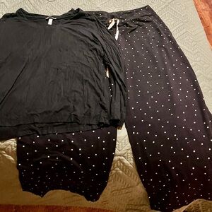 Soma Black and White Polka Dot Pajama Set